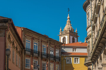 Fototapeta na wymiar Old town architecture of Braga, Portugal.