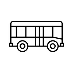 City bus icon. Passenger bus. Pictogram isolated on a white background.