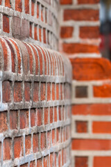 brick wall with bricks