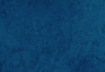 Dark Blue Painted Venetian plaster Wall Background