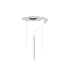Toilet paper roll. Illustration on transparent background