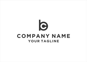 BC letter logo design vector illustration	