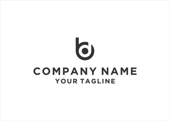 BD letter logo design vector illustration	