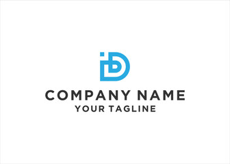 Fototapeta premium BD letter logo design vector illustration 