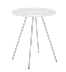 White coffee table. vector illustration