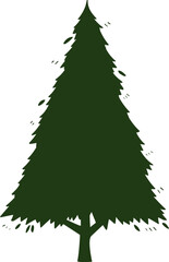 Obraz premium decoration side view tree illustration.