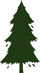 decoration side view tree illustration.