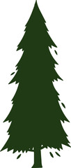 Obraz premium decoration side view tree illustration.