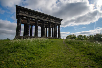 Penshaw Monument: built between 1844 and 1845 to commemorate John Lambton, 1st Earl of Durham. Near Sunderland in north east England, UK