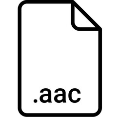 AAC extension file type icon