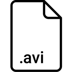 AVI extension file type icon