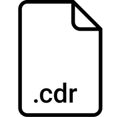 CDR extension file type icon