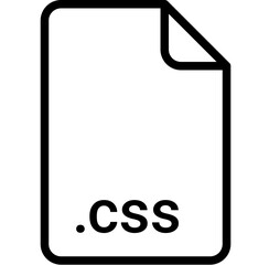 CSS extension file type icon
