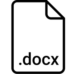 DOCX extension file type icon