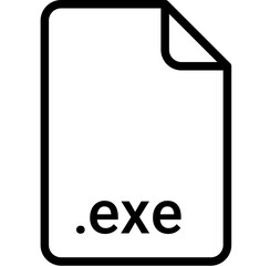EXE extension file type icon