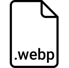 WEBP extension file type icon