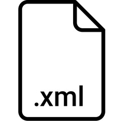 XML extension file type icon