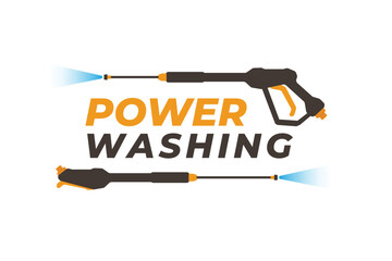pressure washing logo. pressure washing service logo.