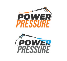 pressure washing logo. pressure washing service logo.
