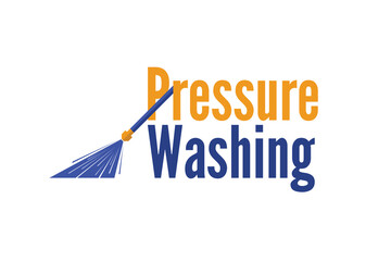 pressure washing logo. pressure washing service logo.