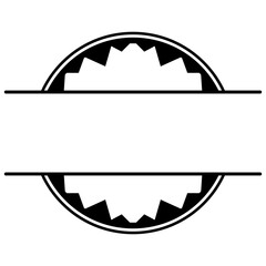 art circle monogram frame
