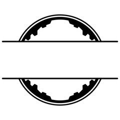 art circle monogram frame
