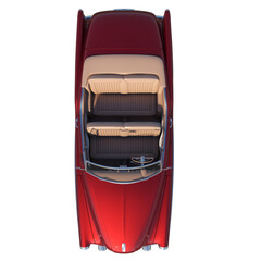 convertible sport car city tourism luxury transport 1 1950s - top view png