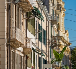 House facades in Sanremo