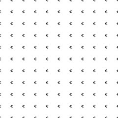 Square seamless background pattern from geometric shapes. The pattern is evenly filled with small black euro symbols. Vector illustration on white background