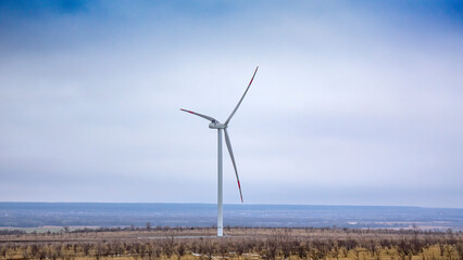 Wind power plant.