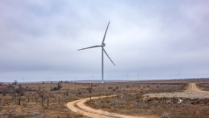 Wind power plant.