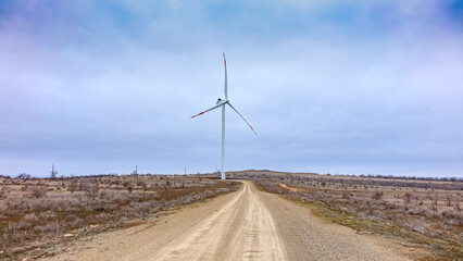 Wind power plant.