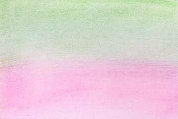 Fototapeta premium Abstract green and pink watercolor and paper texture background.