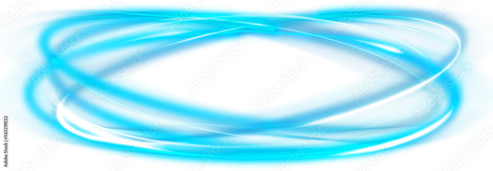 Wall mural rotating blue tornado light effect