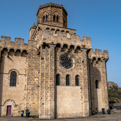 Fototapeta na wymiar Église Saint-Léger de Royat en Auvergne