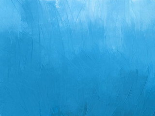 Detailed texture painting with oil on canvas. Abstract art background. Rough knife strokes of paint. Blue and white painting by oil and palette knife.