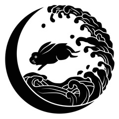 家紋です。夕波兎といいます。