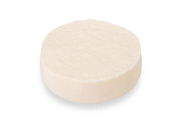 White italian fresh cheese called primo sale isolated on white with clipping path included