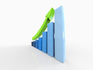 3D Chart of Exponential Growth or Compound Interest