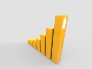 3D Chart of Exponential Growth or Compound Interest