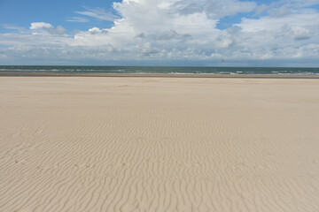 Malo-Les-Bains beach in Dunkirk, france	
