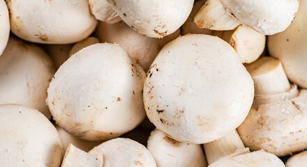 A bunch of fresh mushrooms. 