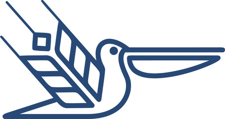 Flat minimalist logo design