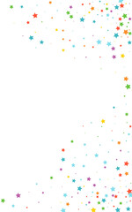 Happy Falling Vector White Background Star