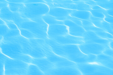 Pure blue water background, close up.