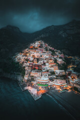 Fototapeta premium Positano Drone