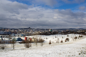 landscape with snow