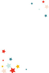 Rainbow Confetti Invitation Vector White