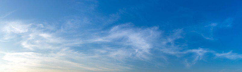 Blue sky with clouds background. Sky daylight. Natural sky composition. Element of design.