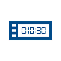 Digital clock icon vector design illustration.
